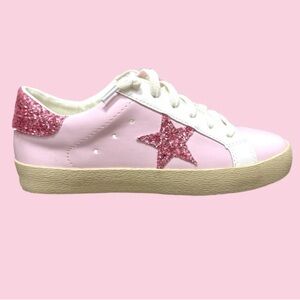 Glitter Star Posie Pink Women's Sneakers